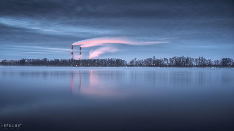 шатура, московская область, трубы, лето, дым ***photo preview