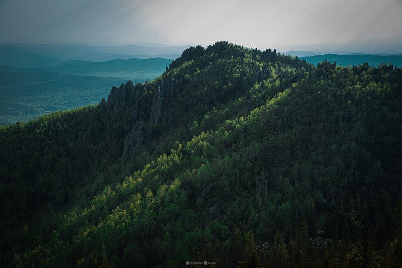 горы, закат, путешествия, красочно, урал, таганай, южный урал, златоуст Двуглавая сопка (Перья), национальный парк Таганайphoto preview