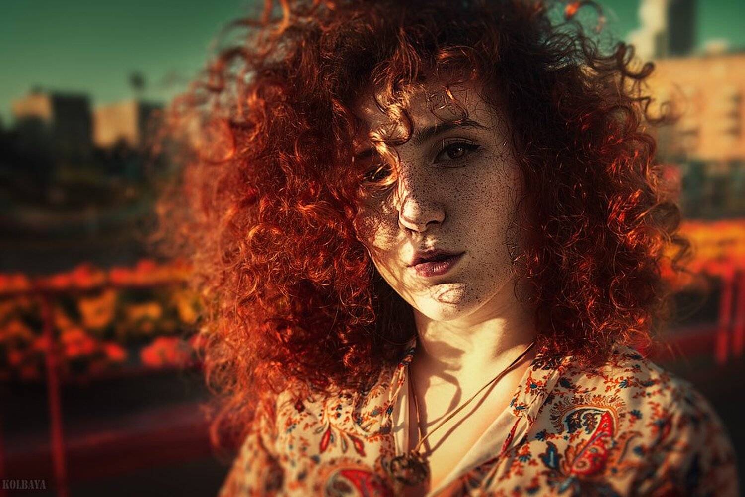 Red haired girl. Автор: Колбая Александр red, portrait, ginger, girl, Колбая Александр