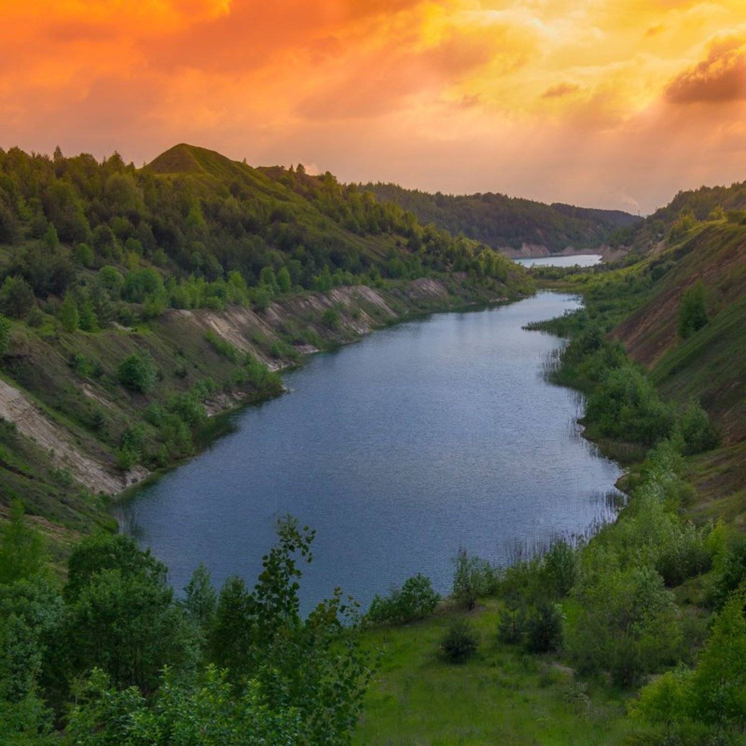Меловые карьеры под Волковыском. Автор: Малов Кирилл беларусь, волковыск, закат, природа, Малов Кирилл