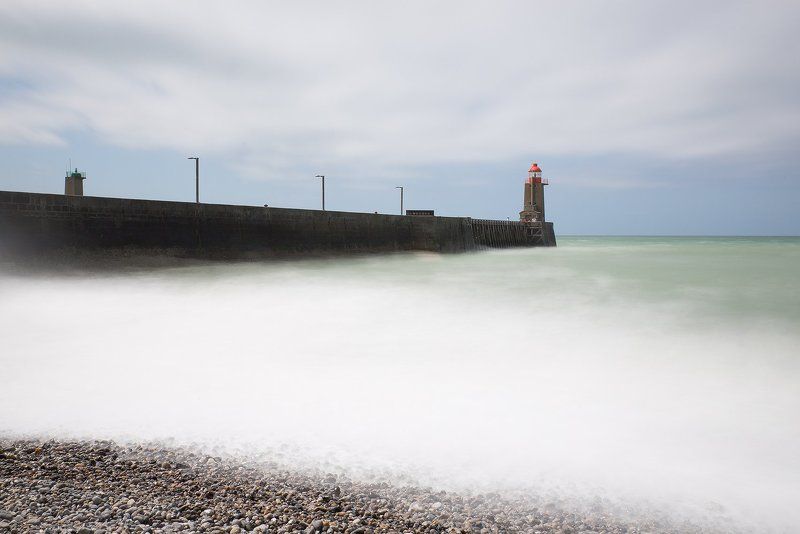 Fare, Fecamp, Lighthouse, Маяк, Маяки, Франция Маяки Франции.  Fécamp Digue Nord.photo preview