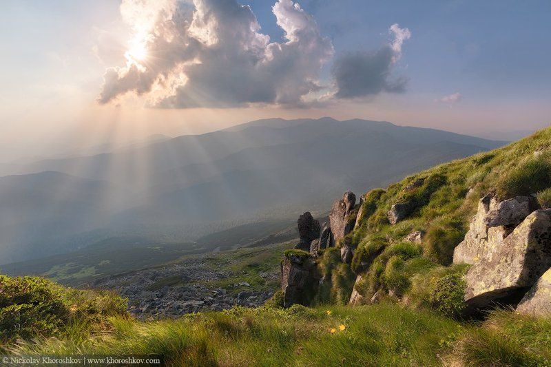 Carpathian mountains, Landscape, Nature, Ukraine, Горы, Карпаты, Пейзаж, Природа, Украина Сияниеphoto preview
