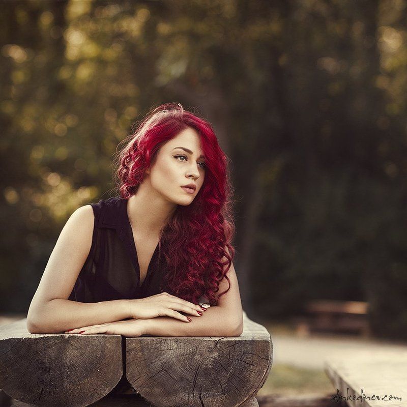 beauty, passion, portrait, red hair, woman ***photo preview