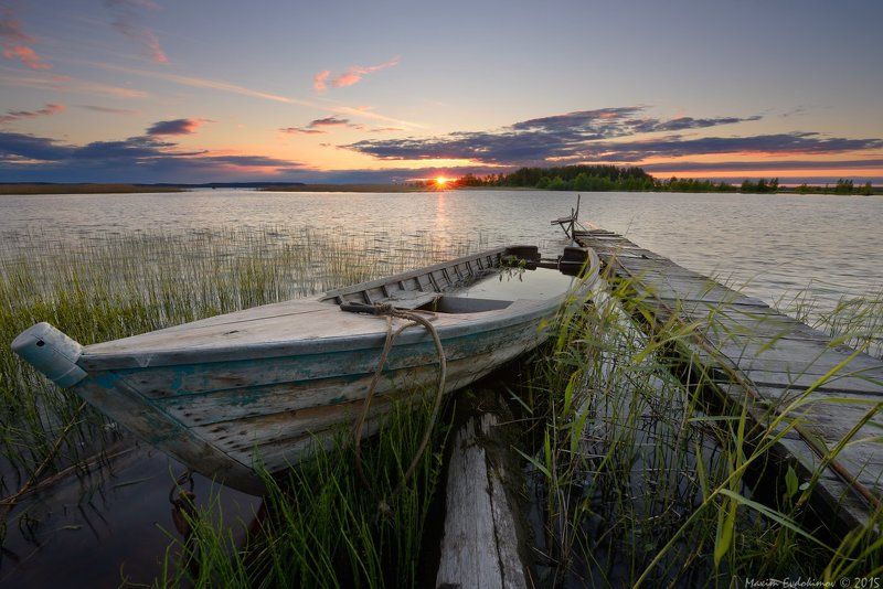 Вечерняя зорька на Немине фото превью