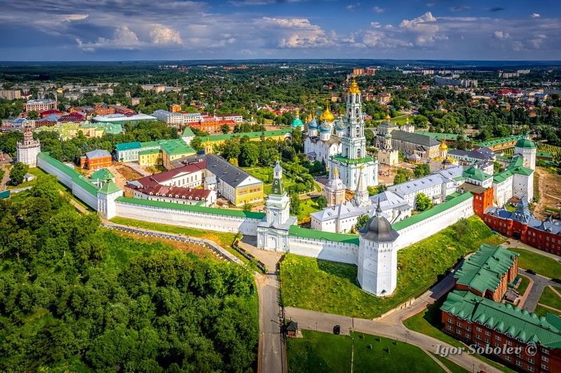 троице-сергиева лавра, сергиев-посад, аэросъемка Троице-Сергиева лавраphoto preview