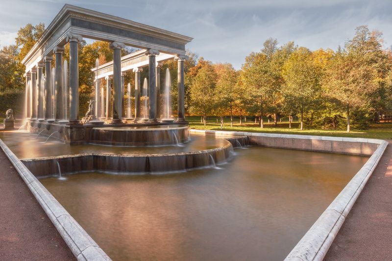 осенний Львиный каскад, Петергофphoto preview