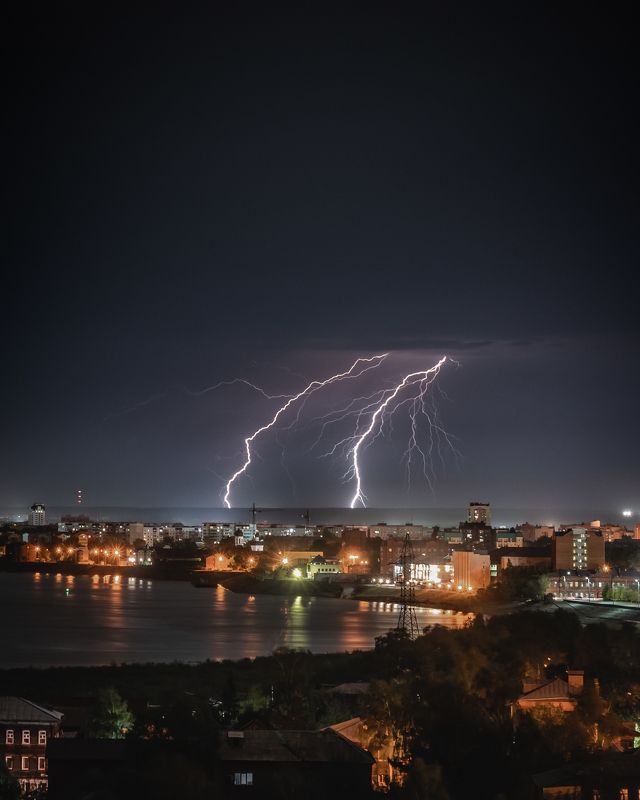 Ночная гроза…  Night thunderstorm…photo preview