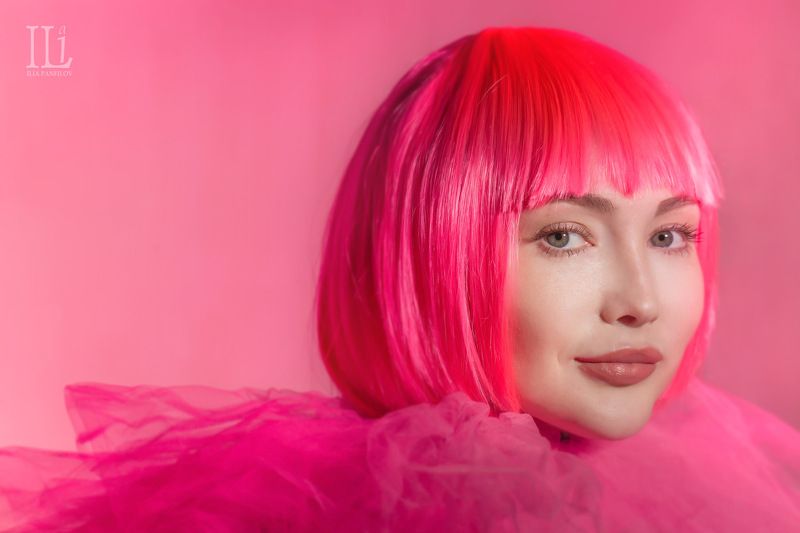 Портрет, девушка, розовый Розовый мирphoto preview