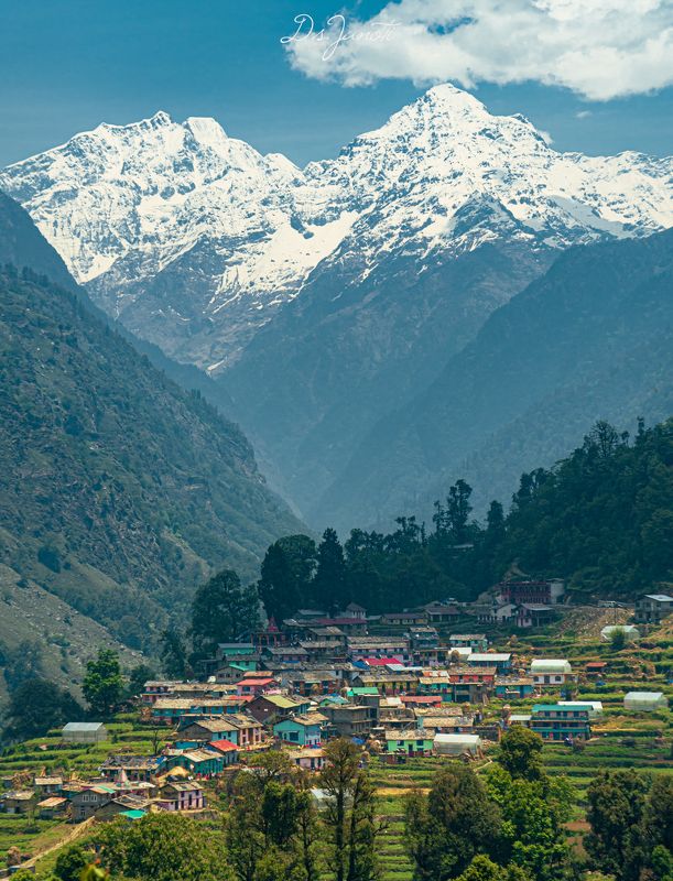 #morning #himalaya #nature #landscape #beauty #beautiful #india  #uttarakhand #travel  #village village near himalaya uttarakhand indiaphoto preview