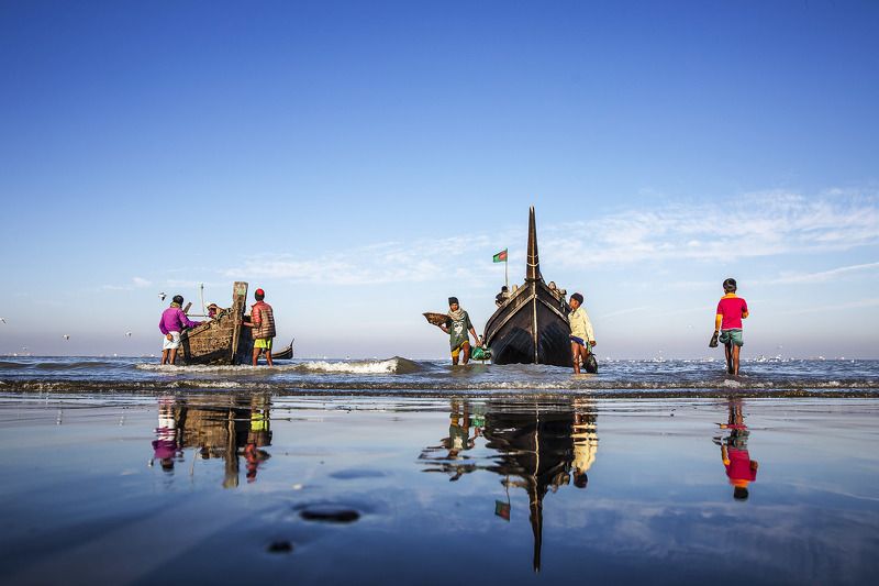 travel, people, sea, water, boat, fish Beauty of Kutubdiaphoto preview