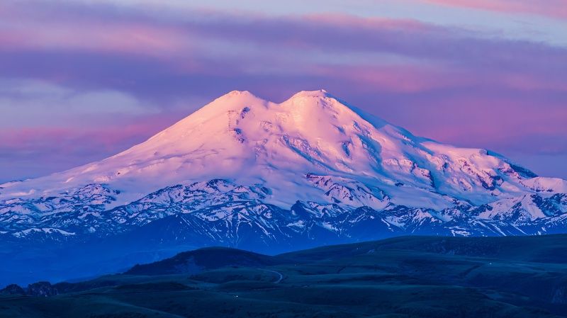 эльбрус, кчр, dji, mavic3pro, x7, Рассветный Эльбрусphoto preview