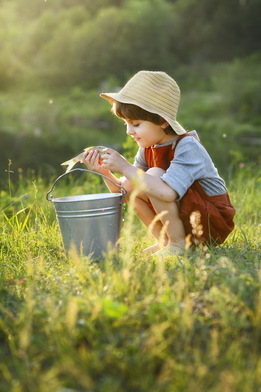 лето,дети,солнце,мир рыбалкаphoto preview