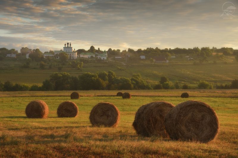 деревня, лето, закат, храм, стога, рассвет, фототуры выходного дня Вдыхая лета ароматphoto preview