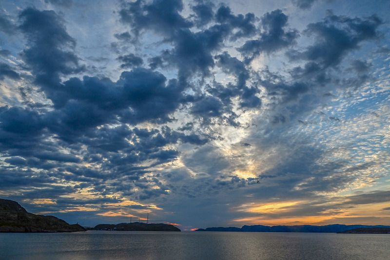 мурмаская область, териберка, белая ночь Кружева белых ночейphoto preview