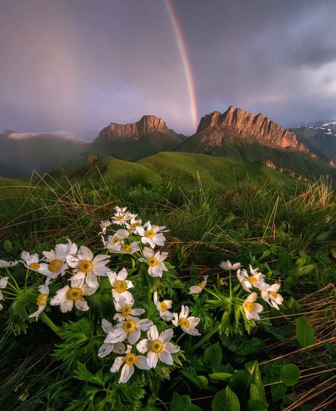 западный кавказ, природный парк большой тхач Ачешбок и радугаphoto preview