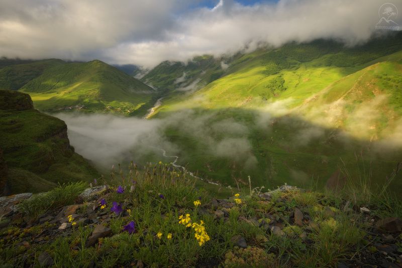 северная осетия, горы, тур по осетии, фототур по осетии, дигория Утро в облакахphoto preview