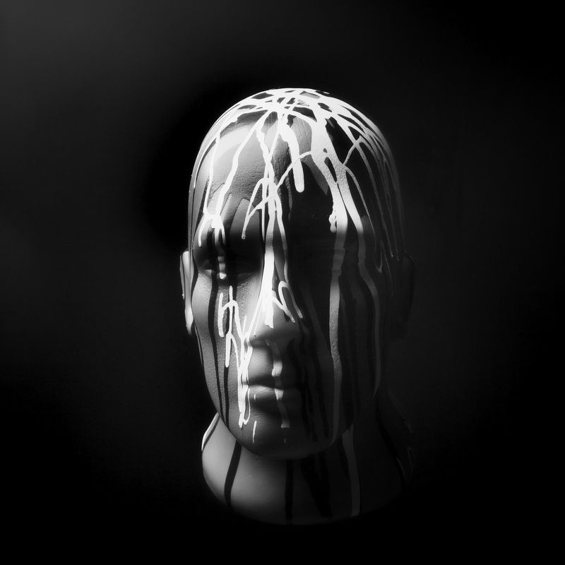 маникен, портрет, краска, лицо, голова Манекен фото превью