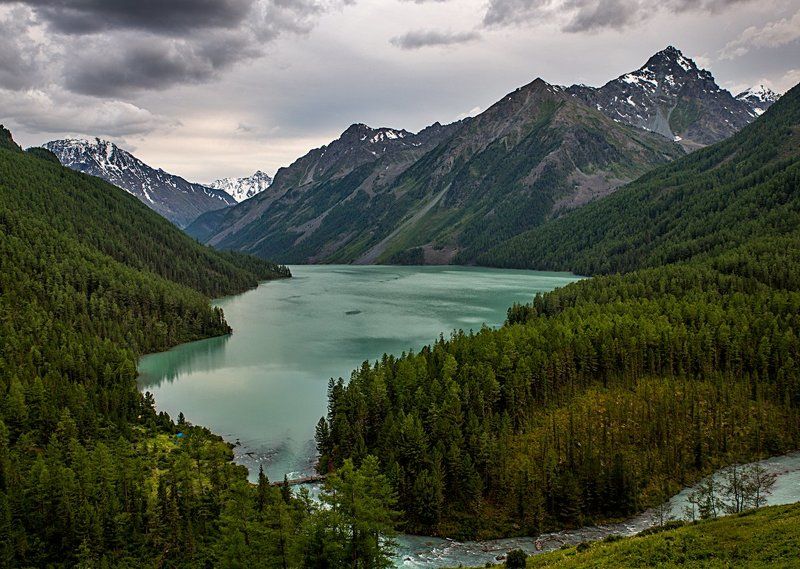 2015, Алтай, Вечер, Гора, Горный алтай, Горы, Кучерла, Озеро, Пасмурно, Поход Кучерлинскоеphoto preview