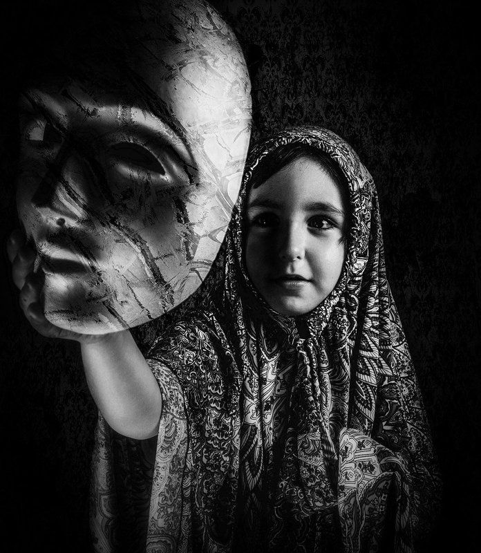 Black and white, Child, Portrait Shakespearean Moodphoto preview