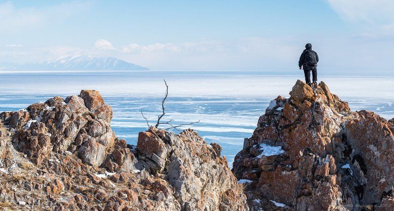 байкал, узуры, ольхон, зима, лед Манящие дали...photo preview