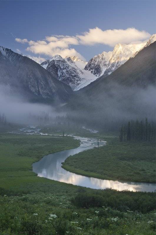 рассвет на Шавле. Автор: Юсупов Александр Алтай, Юсупов Александр