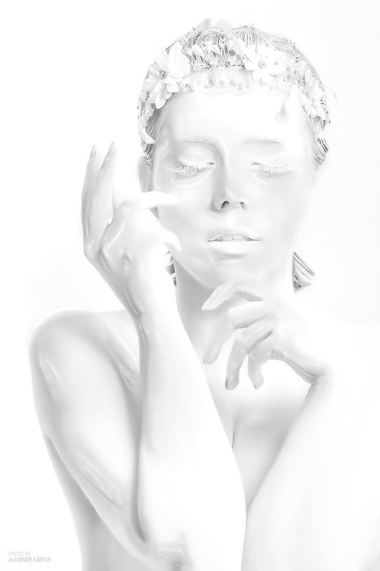 девушка, манекен, пластик, портрет, чб Mannequinphoto preview