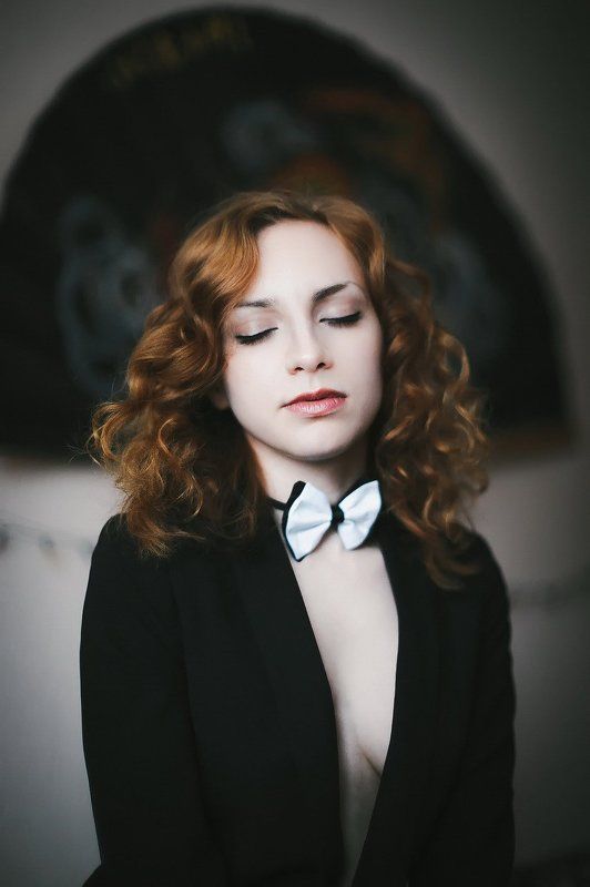 girl, smoke, mood, redhead, fashion, девушка, сигарета Yphoto preview