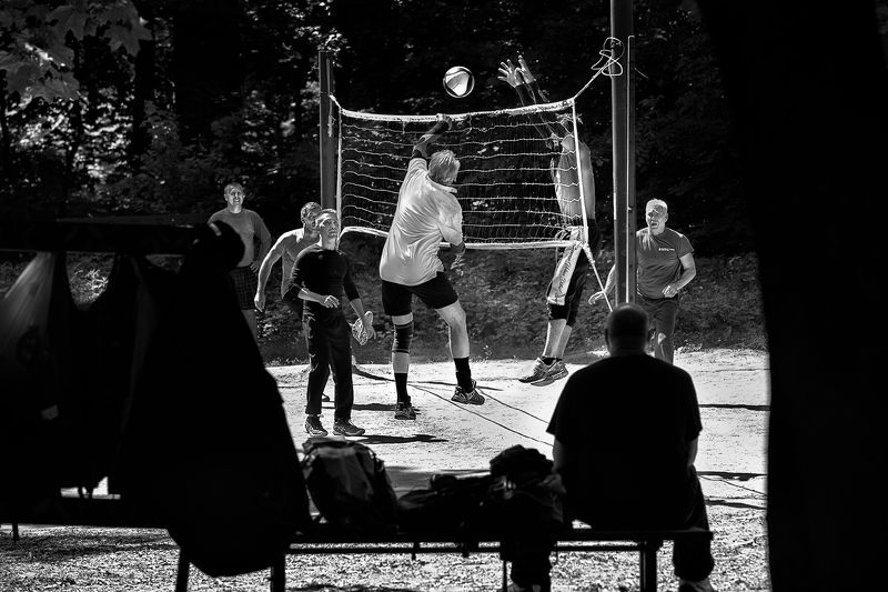 чб фото, летние картинки, спорт, уличное фото Летние картинки. В паркеphoto preview