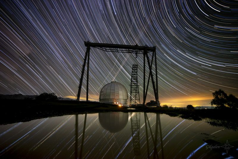 астропейзаж, БТА, отражение, треки Два мираphoto preview