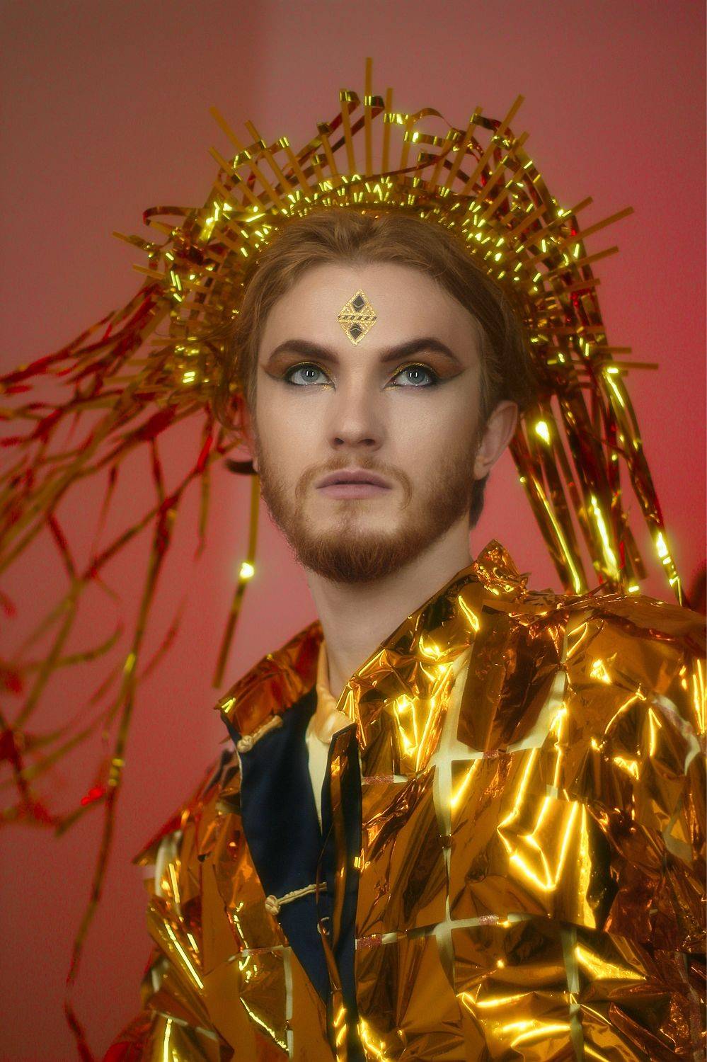 Знак зодиака Лев. Автор: Ксения Орлова Мужской портрет, золото, король , Ксения Орлова