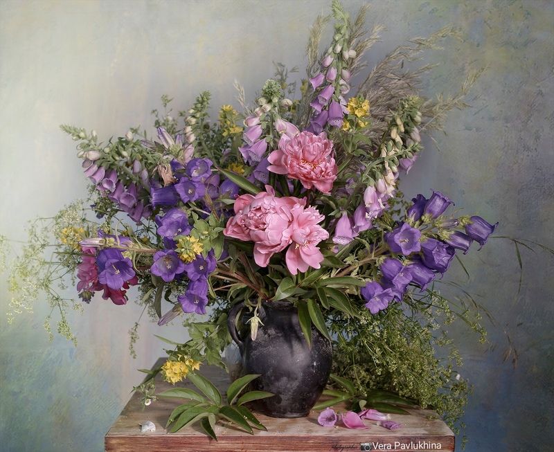 натюрморт, вера павлухина, цветы, лето, пионы ❇️С пионами❇️photo preview