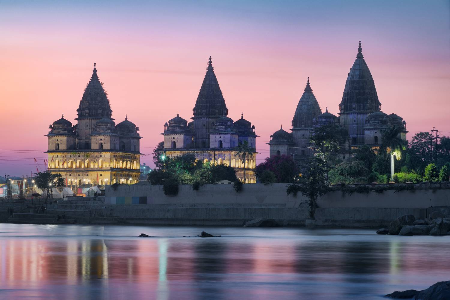 храм, индия, орчха, орча, путешествие, путешествия, азия, вечер, закат, утро, рассвет, река, india, orchha, temple, orcha, travel, asia, river, evening, sunset, morning, sunrise, Эрнест Вахеди
