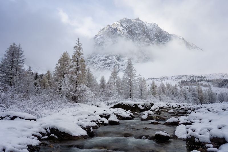 altay, autumn, october, cold, mountains, landscape ***photo preview