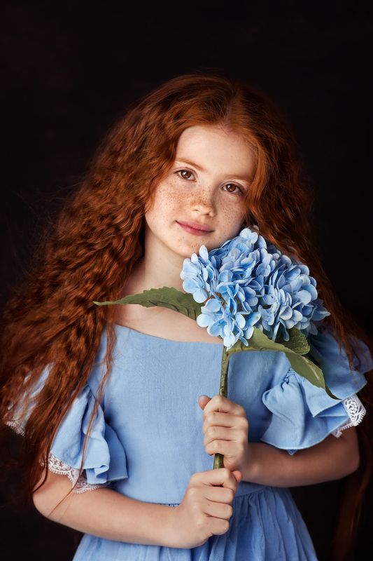портрет, детский портрет, рыжая модель, рыжая девочка Софьяphoto preview