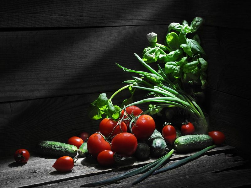 помидоры, огурцы, укроп, шпинат, лук, петрушка, огород, дача, Витаминная горка.photo preview