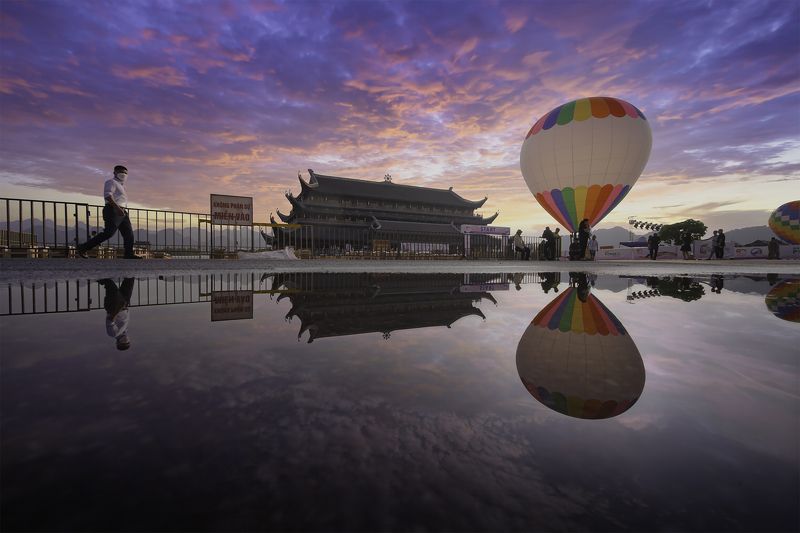 Vietnam Hoàng hôn chùa Tam Chúcphoto preview