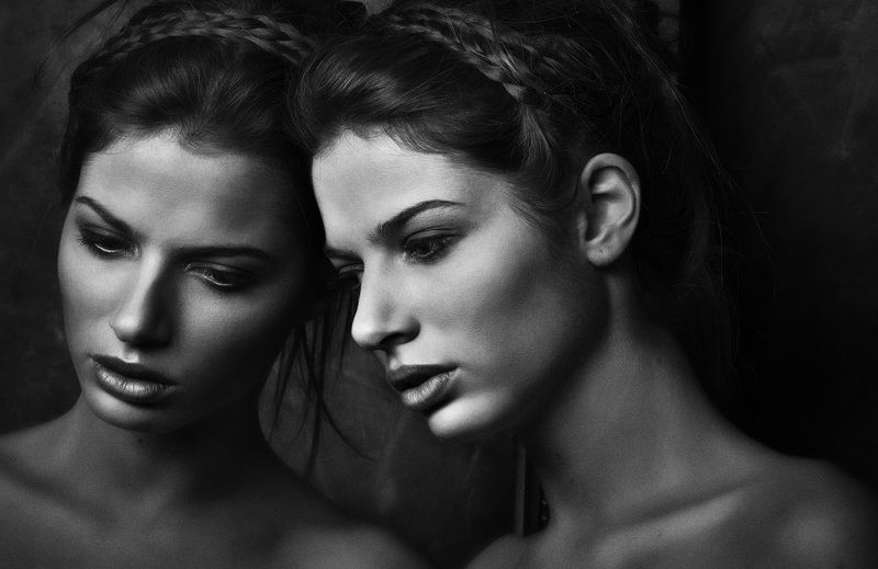 woman beauty BW blackand white portrait Carlaphoto preview