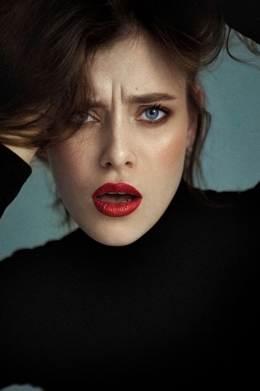 portrait, girl, model, eyes, hair, lips, face, beauty, facial, make-up, photographer, russia, nikon VVphoto preview