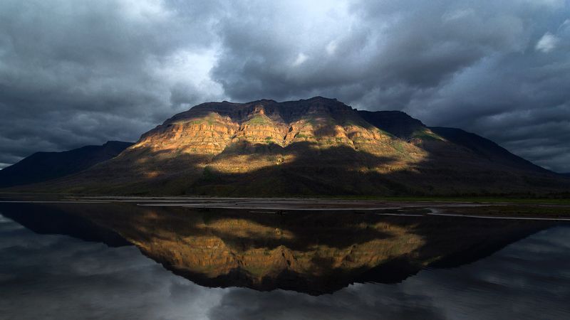 Плато, Путорана, Озеро, Свет Небесный прожекторphoto preview