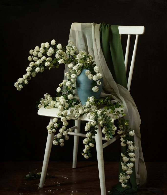 натюрморт, цветы, спирея Вспоминая веснуphoto preview