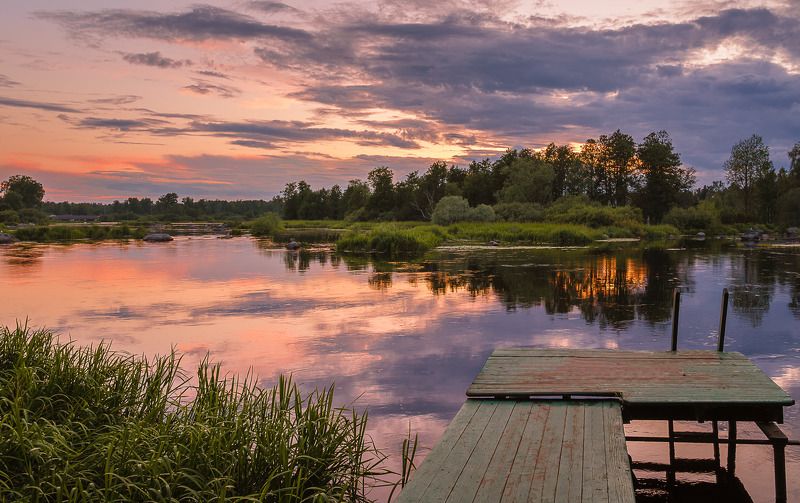 вечер, вуокса, приозерск Июльский вечер на Вуоксе. фото превью