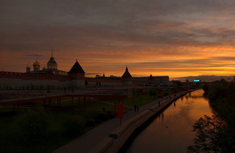 закат, город, вечер, лето Тула вечерняяphoto preview