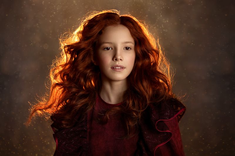 детский портрет женский портрет Огненная Валерияphoto preview