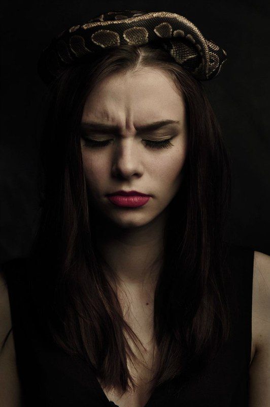девушка, змея, girl, snake, portret Evephoto preview