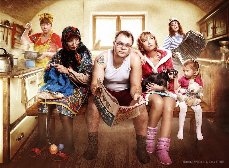 календарь, банк, реклама, лобур, ретушь, монтаж Израбнные рекламные иллюстрации снятые для календаря банкаphoto preview