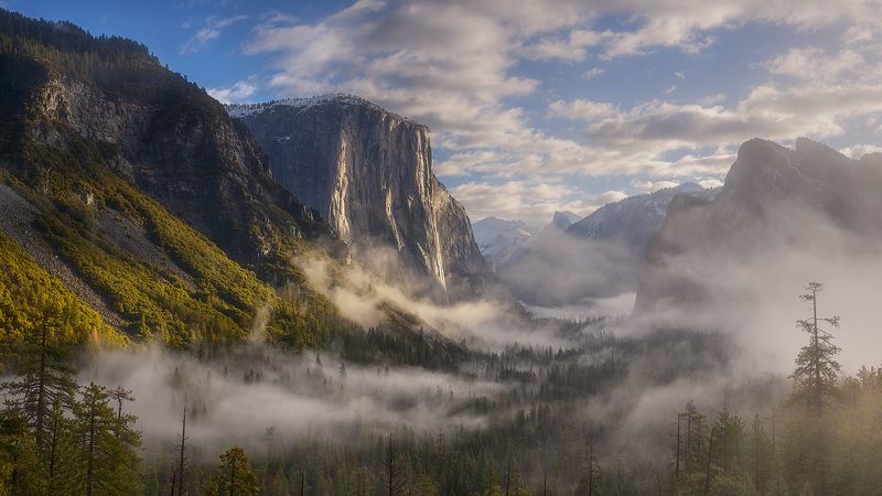usa, california, yosemite, fog, tunnel view Tunnel View Yosemitephoto preview