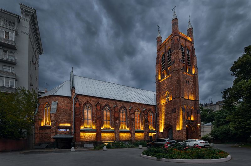 город, архитектура, москва, улица, street, city, moscow, russia, architecture, urban Англиканская церковь Святого Андрея. Москва.photo preview