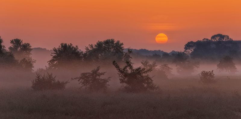 Утро с легким туманомphoto preview