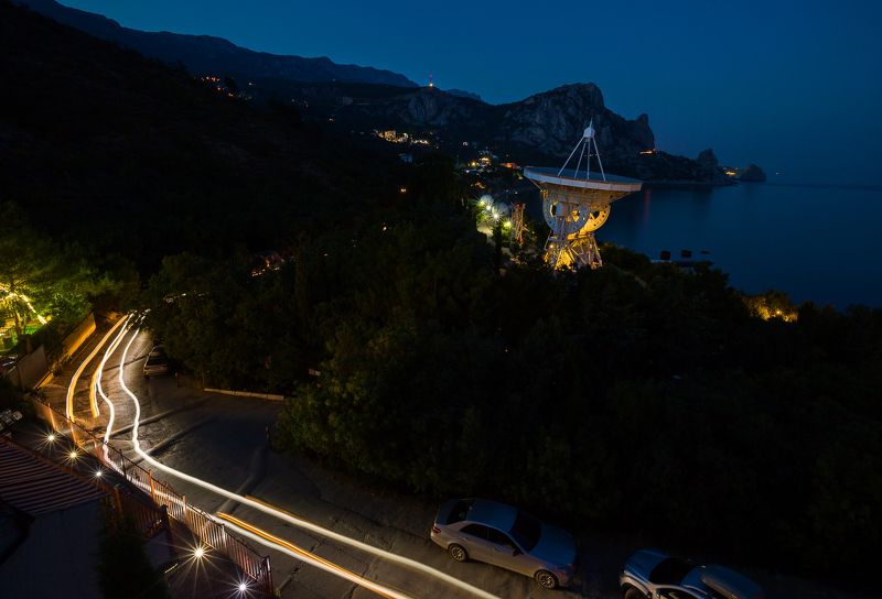 кацивели, крым, ялта, алупка, симеиз, черное море, голубой залив, радиотелескоп рт-22, гора кошка Кацивели Радиотелескоп РТ-22photo preview