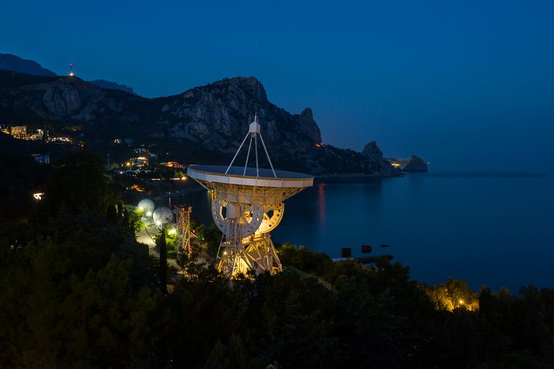 кацивели, крым, ялта, алупка, симеиз, черное море, голубой залив, радиотелескоп рт-22, гора кошка Кацивелиphoto preview